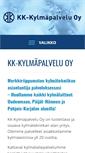 Mobile Screenshot of kk-kylmapalvelu.fi